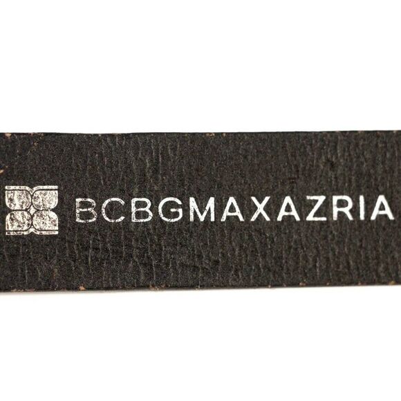 BCBGMAXAZRIA BROWN GENUINE LEATHER 1 1/4"Wd CASUAL DRESS WOMEN'S BELT Sz S (*36 - Picture 6 of 8